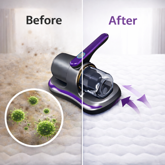 UV Mattress Vacuum Cleaner Removes Dust Mites & Allergens